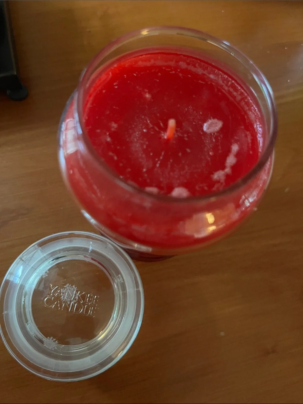 Yankee Candle Simply Home Fall Glory Large Red Jar Candle - never burned